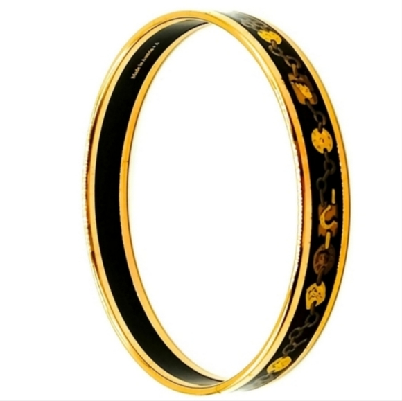 HERMES BANGLE BLACK GOLD - Picture 11 of 12